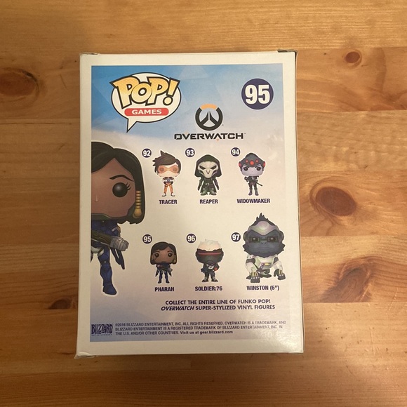 Funko POP Games Lot of 2 Pharah Overwatch Blizzard Exclusive #95 & OOB MEI #180 - Picture 3 of 8